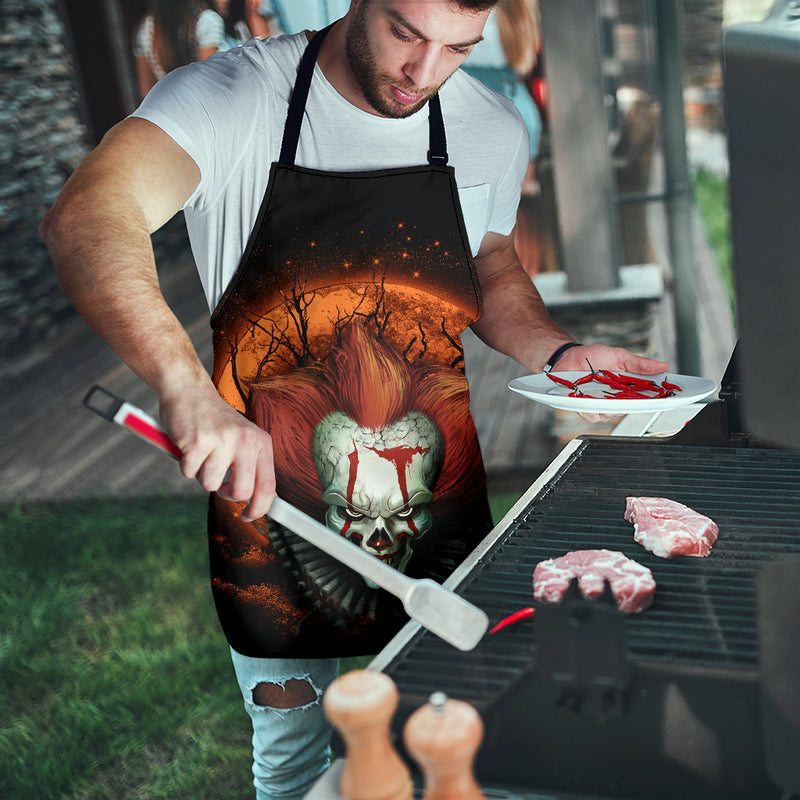 It Horror Movie Moonlight Custom Apron Best Gift For Anyone Who Loves Cooking Nearkii