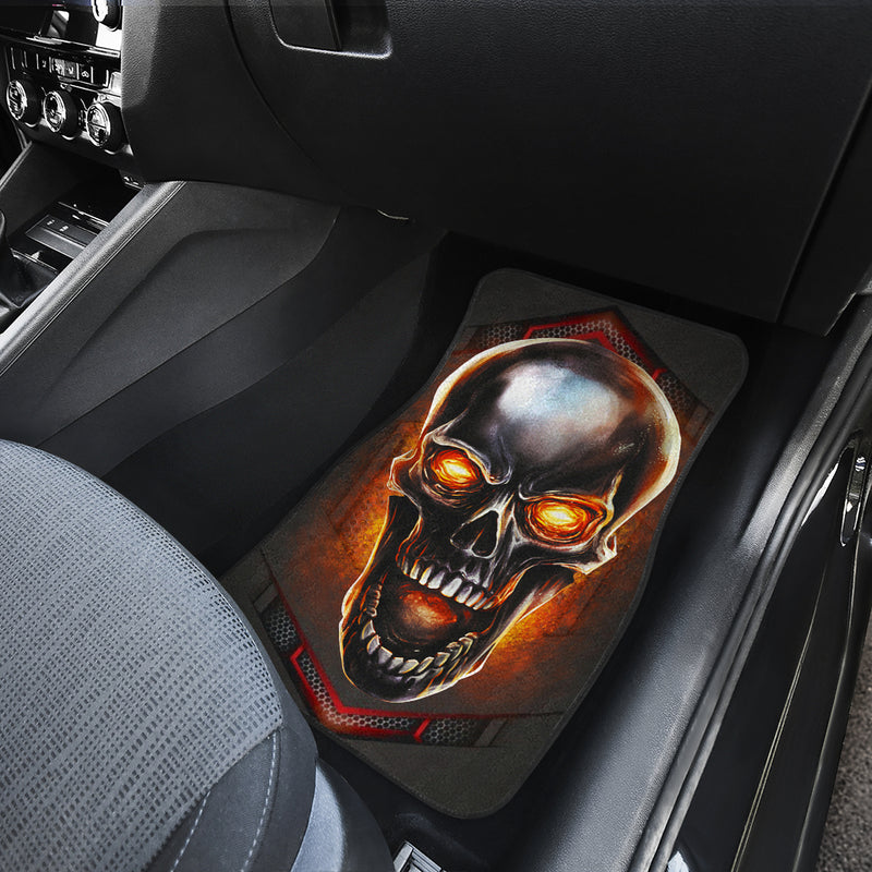 Metal Skull Fire Jeep Premium Car Floor Mats Car Accessories Nearkii