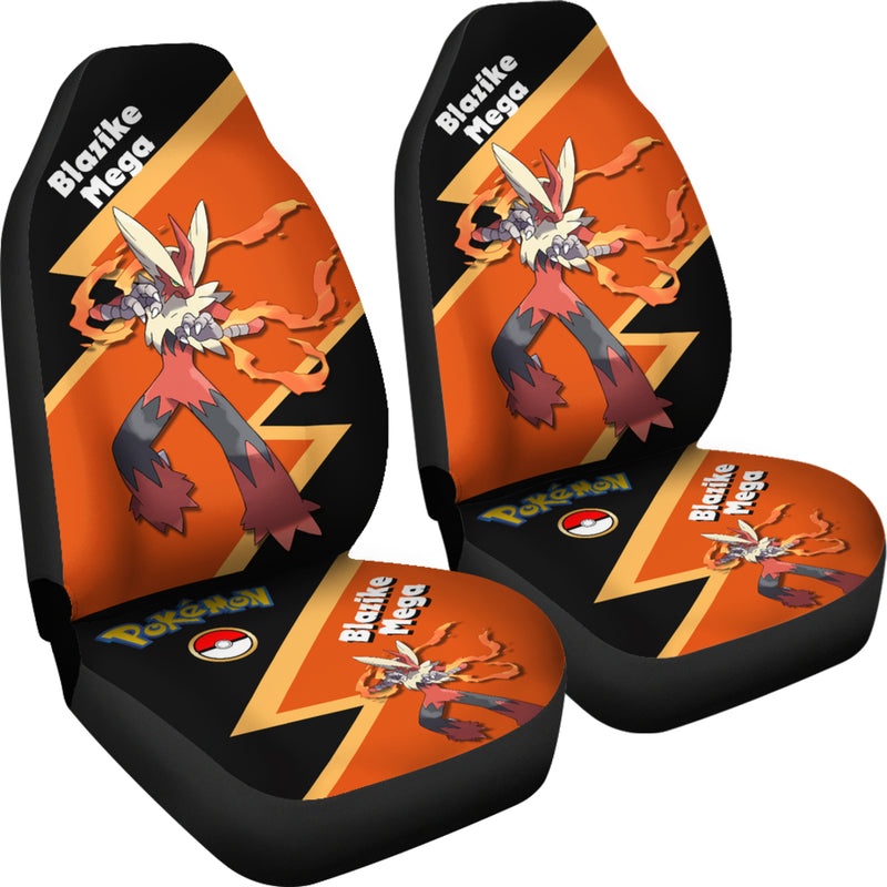 Mega Blaziken Pokemon Premium Custom Car Seat Covers Decor Protectors Nearkii