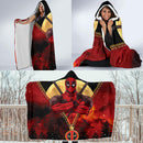 Deadpool Darkness Zipper Economy Hooded Blanket Nearkii