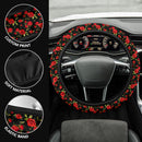 Rose Red Premium Car Steering Wheel Cover Nearkii