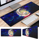 Legend Of Zelda Couple Chibi Couple Love You To The Moon Galaxy Mouse Mat Nearkii