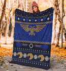 Eagle Sign Art Ugly Christmas Custom Blanket Home Decor Nearkii