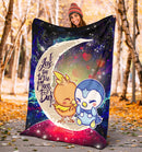 Pokemon Torchic Piplup Love You To The Moon Galaxy Blanket Nearkii