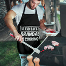 Stand Back Grandad Is Cooking BBQ Cooking Novelty Custom Apron Best Gift For Anyone Who Loves Cooking