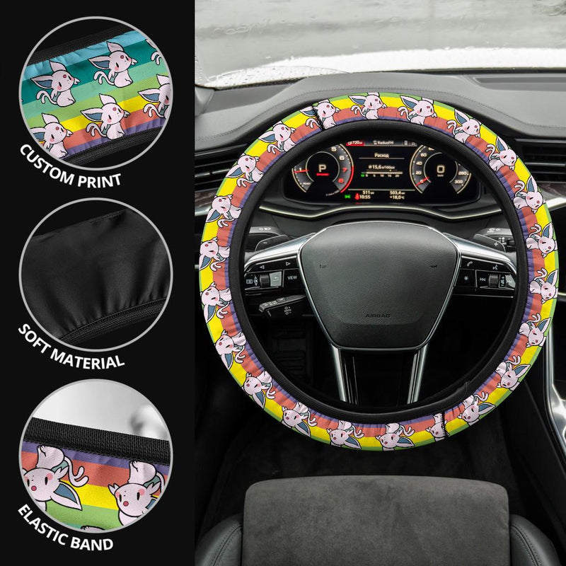 Espeon Pokemon Anime Custom Car Steering Wheel Cover Nearkii