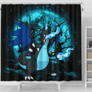 Charizard Mega X Pokemon Moonlight Shower Curtain Nearkii