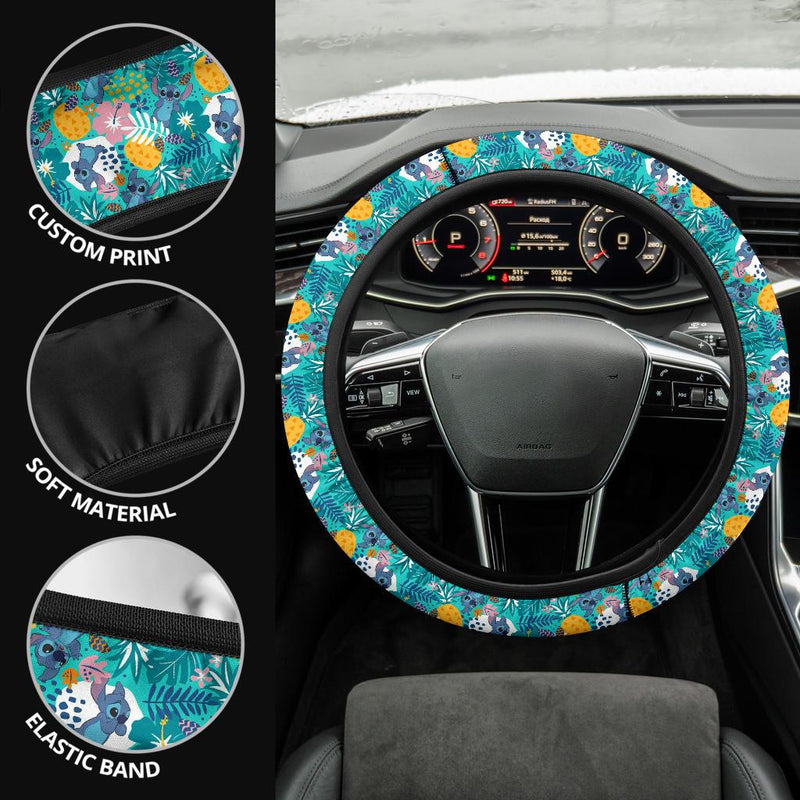Stitch Hawaii Custom Car Steering Wheel Cover Nearkii