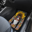 Bernese Mountain Dog Sunflower Hippie Car Floor Mats Car Accessories Nearkii