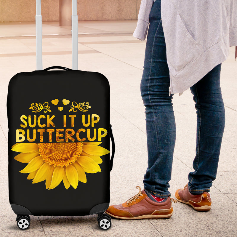Sunflowers Shut It Up Luggage Cover Suitcase Protector Suitcase Protector Nearkii