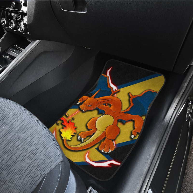 Charizard Car Floor Mats Custom Anime Pokemon Car Interior Accessories Nearkii