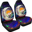 Hinata Haikyuu Love You To The Moon Galaxy Car Seat Covers