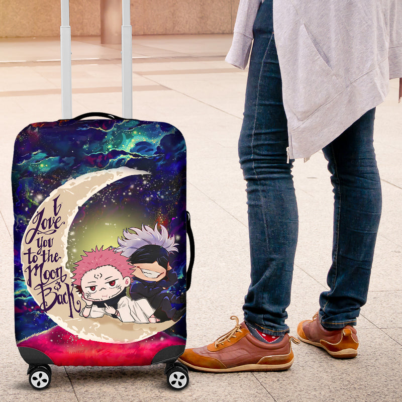 Jujutsu Kaisen Gojo Sakuna Chibi Anime Love You To The Moon Galaxy Luggage Cover Suitcase Protector Nearkii