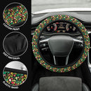 Hawaii Muster Mit Tropischen Fruchten Premium Car Steering Wheel Cover Nearkii