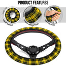 Black Yellow Caro Premium Car Steering Wheel Cover Nearkii