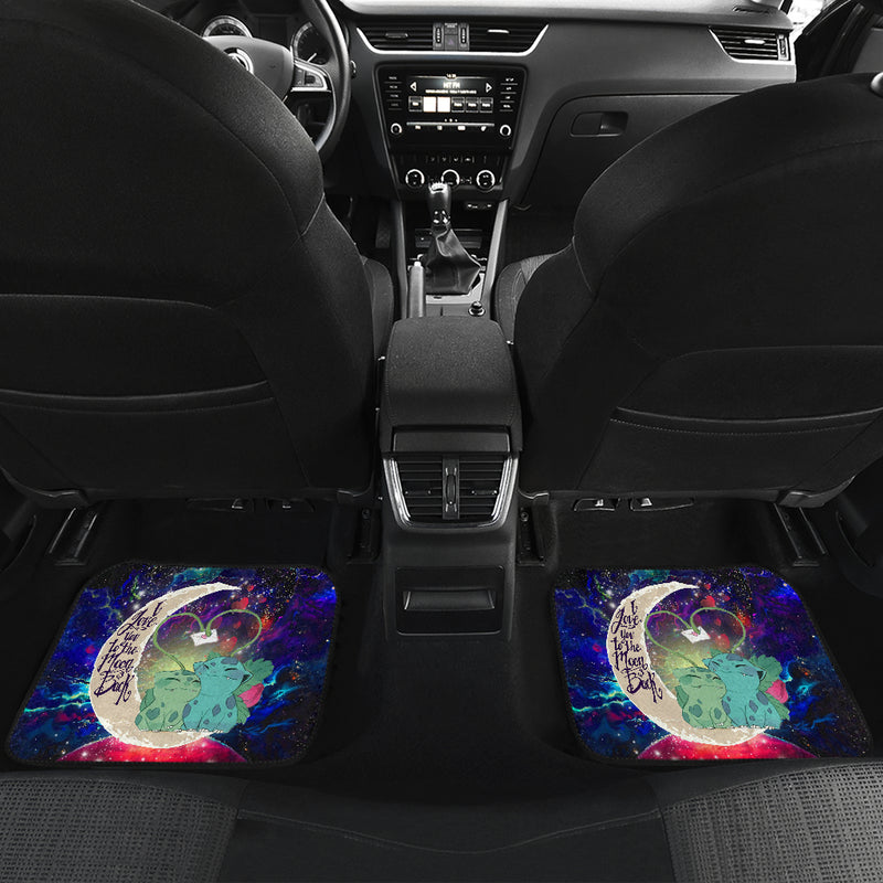 Bulbasaur Couple Pokemon Love You To The Moon Galaxy Car Floor Mats Car Accessories Nearkii