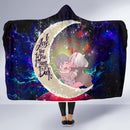 Darling In The Franxx Hiro And Zero Two Love You To The Moon Galaxy Economy Hooded Blanket Nearkii