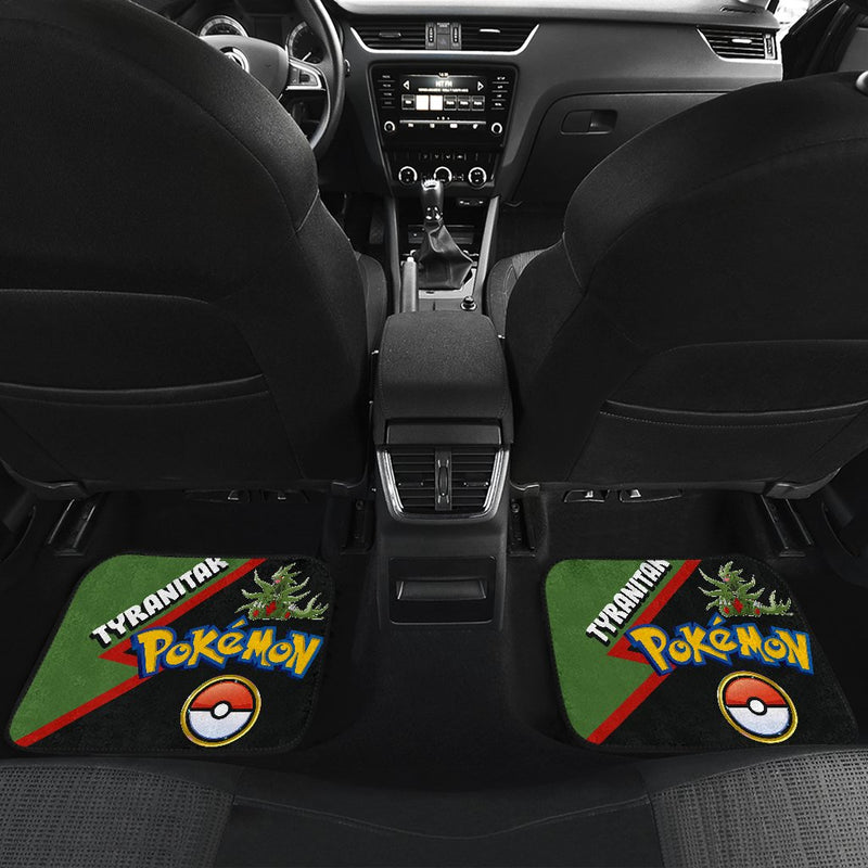 Tyranitar Car Floor Mats Custom Anime Pokemon Car Interior Accessories Nearkii