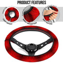 Red Spider Man Custom Car Steering Wheel Cover
