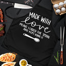 Made With Love Custom Apron Best Gift For Anyone Who Loves Cooking