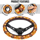 Friends Joey Tribbiani Pizza Premium Custom Car Steering Wheel Cover Nearkii