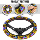 Stitch Sunflower Car Steering Wheel Cover Nearkii