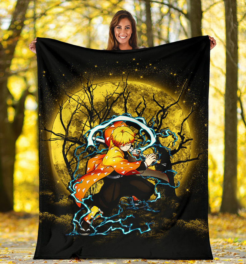 Zenitsu Demon Slayer Moonlight Premium Blanket Nearkii