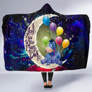 Eeyore Winnie The Pooh Love You To The Moon Galaxy Economy Hooded Blanket Nearkii