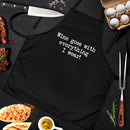 Wine Goes With Everything I Wear Custom Apron Best Gift For Anyone Who Loves Cooking