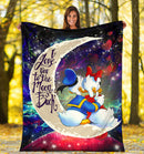 Couple Cute Duck Couple Love You To The Moon Galaxy Blanket Nearkii