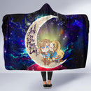 Legend Of Zelda Couple Chibi Couple Love You To The Moon Galaxy Economy Hooded Blanket Nearkii
