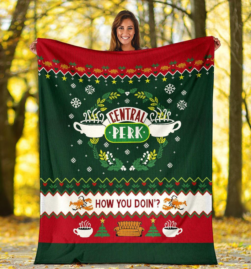 How You Doin Ugly Christmas Custom Blanket Home Decor Nearkii