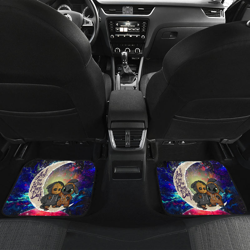 Groot And Toothless Love You To The Moon Galaxy Car Floor Mats Car Accessories Nearkii