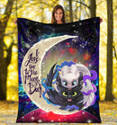 Toothless And Light Fury How To Train Your Dragon Love You To The Moon Galaxy Blanket Nearkii