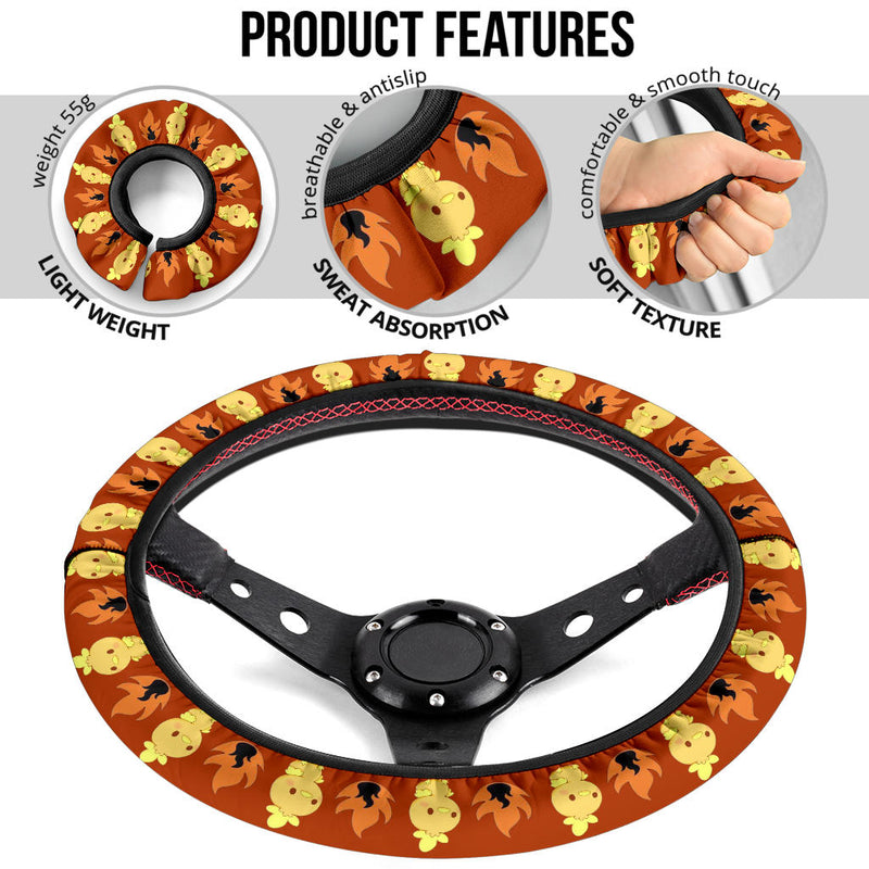 Pokemon Torchic Galaxy Car Steering Wheel Cover