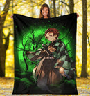 Tanjiro Demon Slayer Moonlight Premium Blanket Nearkii