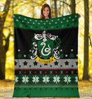 Harry Potter Slytherin Sign Ugly Christmas Custom Blanket Home Decor Nearkii