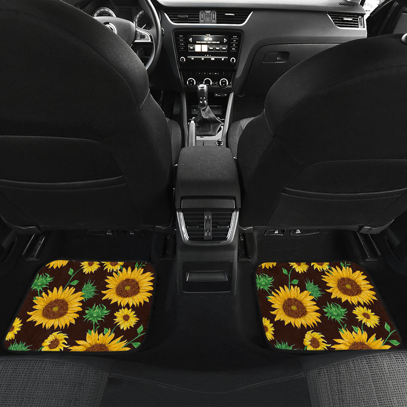 Sunflowers Floral Car Floor Mats Car Accessories Nearkii