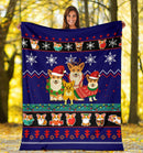 Corgi Christmas Blanket Amazing Gift Idea Nearkii