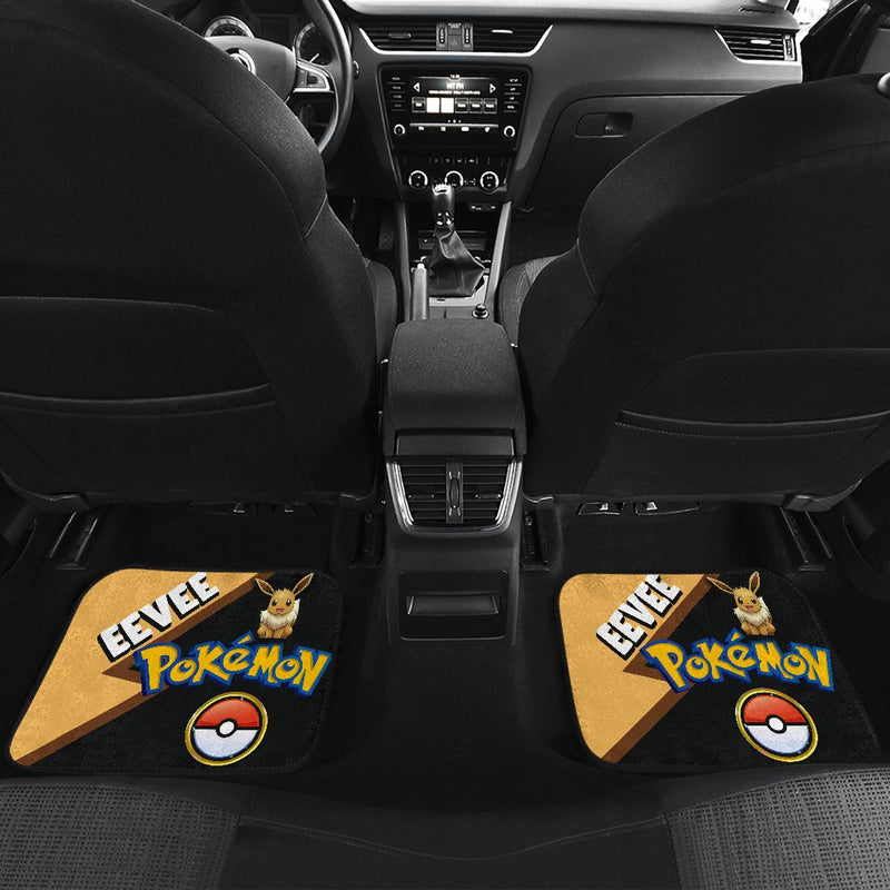 Eevee Car Floor Mats Custom Anime Pokemon Car Interior Accessories Nearkii