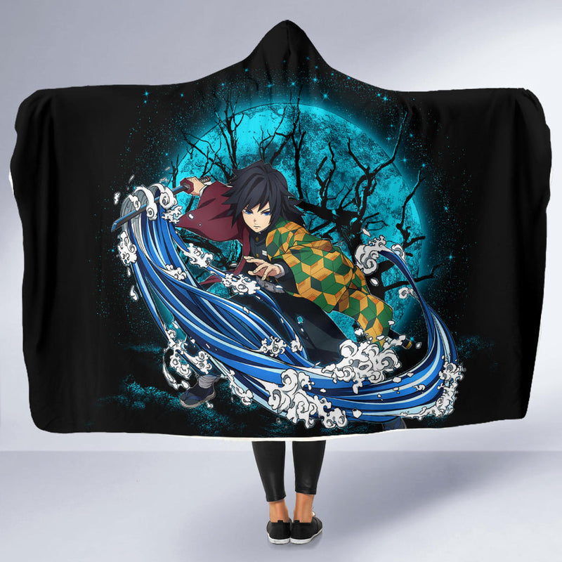 Tomioka Giyuu Moonlight Economy Hooded Blanket Nearkii