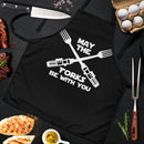 May The Forks Be With You Custom Apron Gift for Cooking Guys