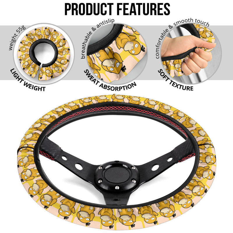 Pokemon Psyduck Premium Custom Car Steering Wheel Cover Nearkii