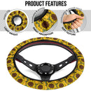 Sunflower Pattern Car Steering Wheel Cover