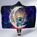 Stitch Hold Baby Yoda Love You To The Moon Galaxy Economy Hooded Blanket Nearkii