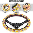 One Punch Man Saitama Ok Funny Anime Premium Custom Car Steering Wheel Cover Nearkii