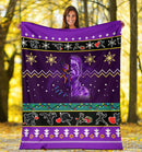 Black Panther Purple Christmas Blanket Amazing Gift Idea Nearkii