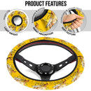 Agatsuma Zenitsu Pikachu Pokemon Car Steering Wheel Cover Nearkii