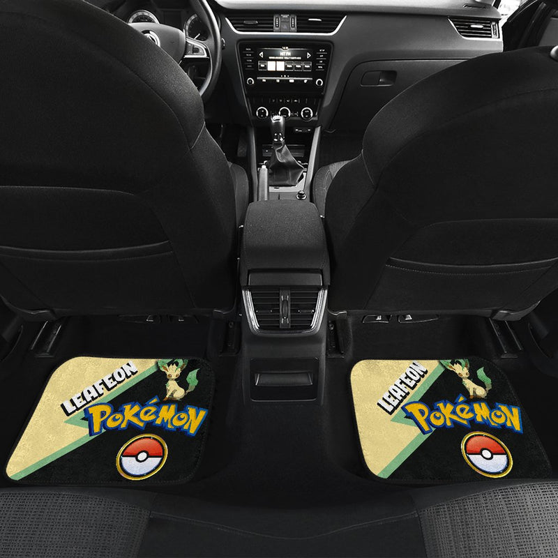 Leafeon Car Floor Mats Custom Anime Pokemon Car Interior Accessories Nearkii