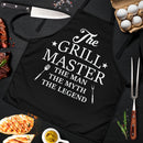 The Grill Master The Man BBQ Custom Apron Best Gift For Anyone Who Loves Cooking